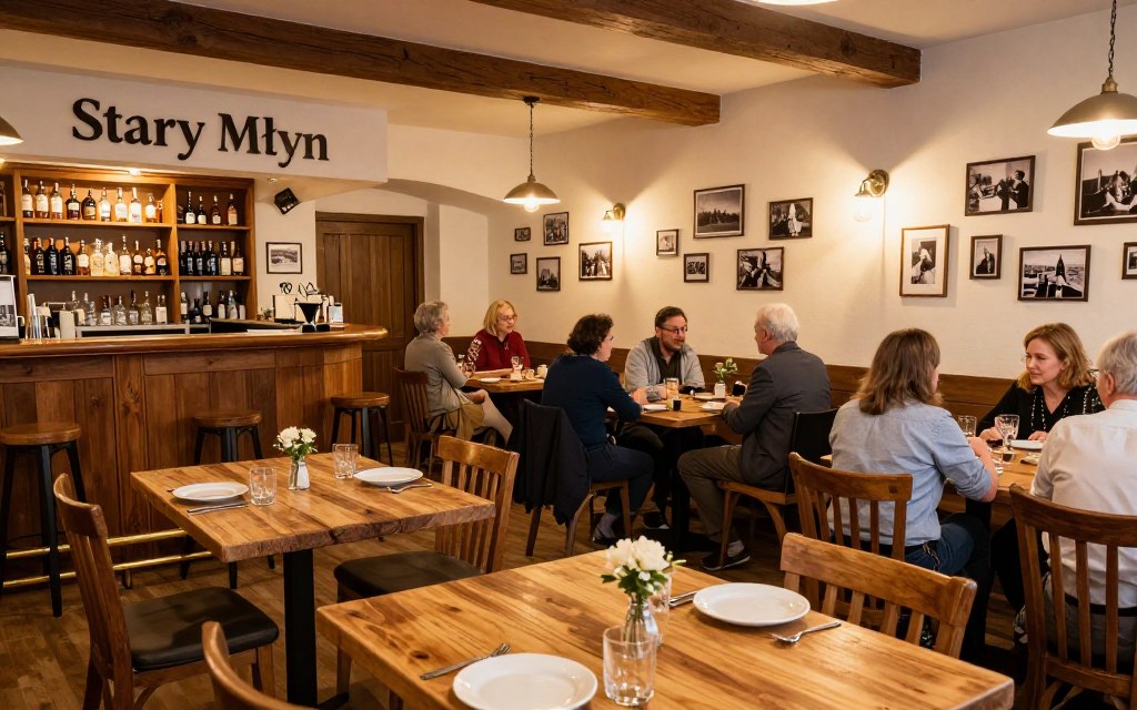 Wnętrze restauracji Stary Młyn